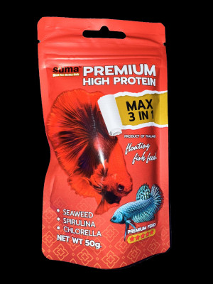 SUMA - Large Pellet Premium High Protein Betta Feed Max 3 in 1